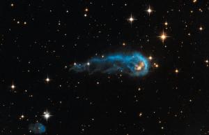 IRAS 20324+4057, aka "the Tadpole," giving birth to a protostar.  I put this in because I'm a sucker for pretty pictures! Taken by NASA's Hubble Space Telescope in 2012. Courtesy: NASA/JPL-Caltech/ESA, the Hubble Heritage Team (STScI/AURA) and IPHAS