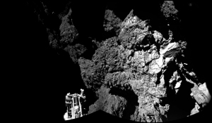 Philae on surface of Comet 67P/Churyumov-Gerasimenko